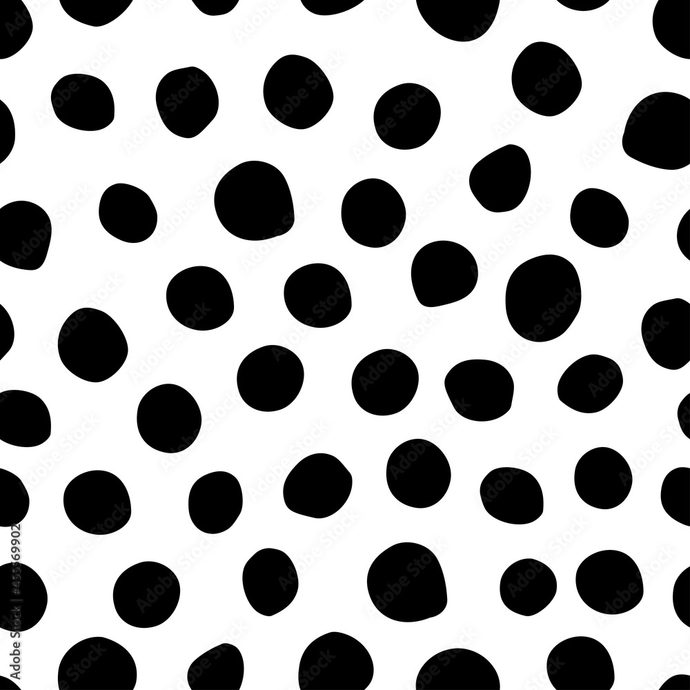Black dots seamless pattern. Background for wallpapers, textiles, papers, fabrics, web pages. Vintage style. Black dots seamless pattern. Background for wallpapers, textiles, papers, fabrics, web pages. Vintage style.