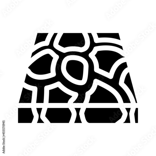 stone floor glyph icon vector. stone floor sign. isolated contour symbol black illustration
