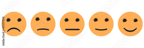 evaluation and rating concept.
feedback rating and positive customer review, experience, satisfaction survey.Vectoral design eps 10.