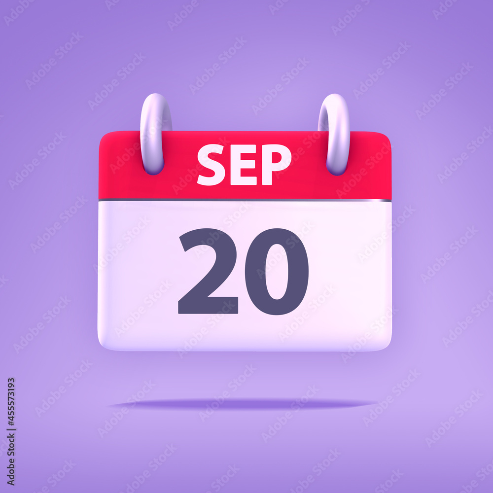 3D Calendar - September 20th 3D Calendar - September 20th