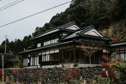 Exterior view of Japanese house photo
