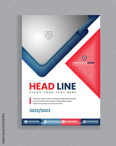 Annual Report Cover page design, cover page design corporate  photo