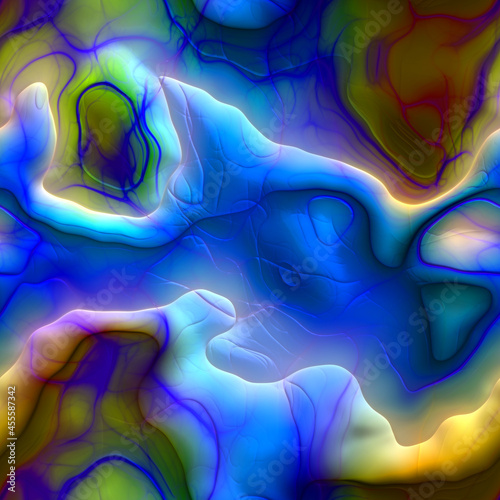 Εκτύπωση καμβά Unreal surfaces like you might find in an alternate reality or on an alien planet, seamless texture