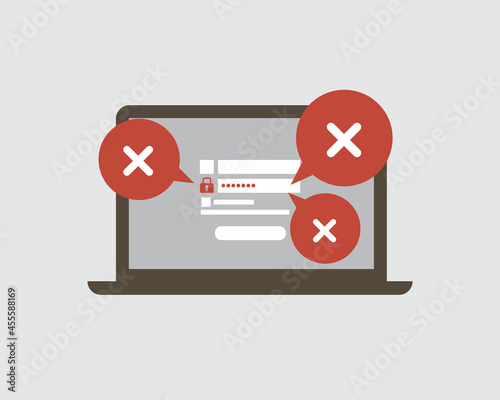 type wrong password for many times as you forget your password to log in