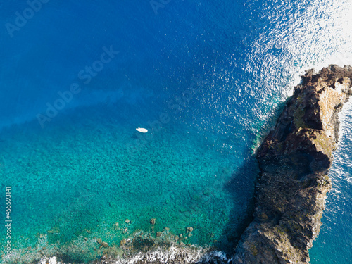 Sailing boat over turquoise sea © MARCIO