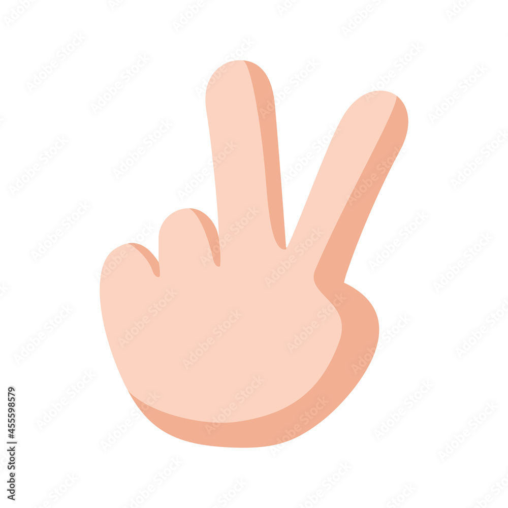 Isolated hand doing sign language Vector illustration Isolated hand doing sign language Vector illustration