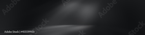 black empty room studio gradient used for background and display your product