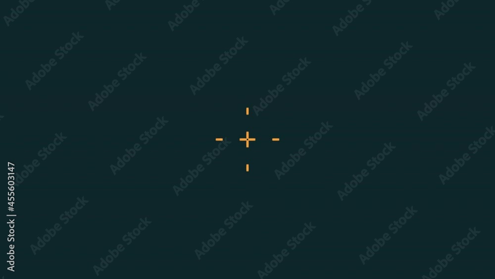 Animated HUD infographic element virtual crosshair target. Animated HUD infographic element virtual crosshair target.