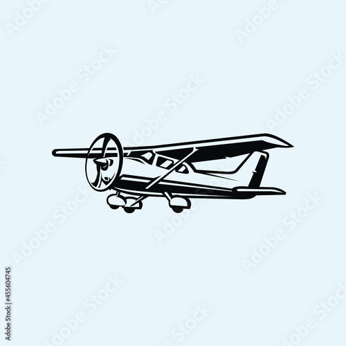  Light Aircraft Vector. Small Plane Vector Isolated