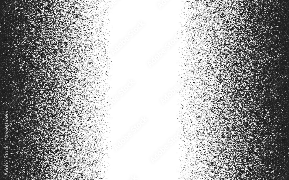 Vector monochrome illustration with a void for text. Noise, grunge, pattern.