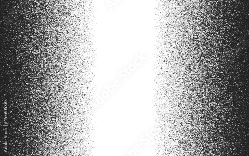 Vector monochrome illustration with a void for text. Noise, grunge, pattern.