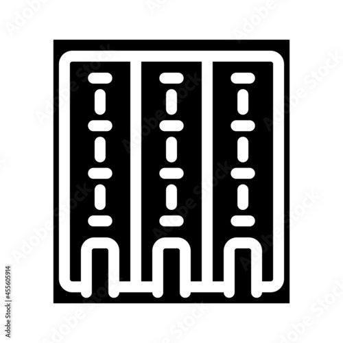 swimming pool glyph icon vector. swimming pool sign. isolated contour symbol black illustration