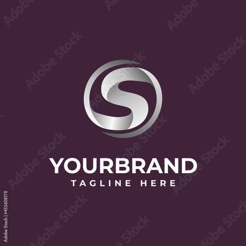 Letter S logo. Alphabet logotype vector design with vector illustration.