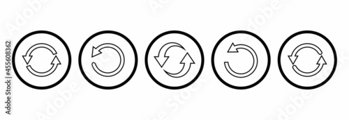 refresh icon, reload icon, rotation icon vector refresh symbol illustrations