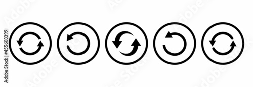 refresh icon, reload icon, rotation icon vector refresh symbol illustrations