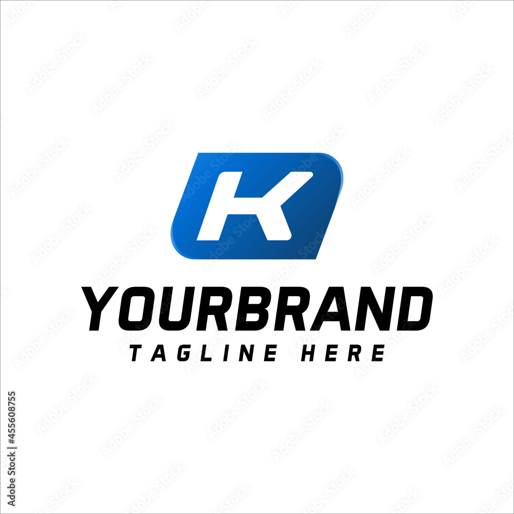 Fototapeta premium K Letter Logo Icon, with vector illustration suitable for your business