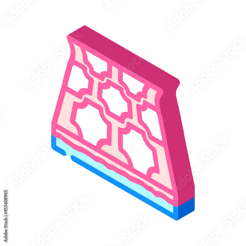 linoleum layer floor isometric icon vector. linoleum layer floor sign. isolated symbol illustration