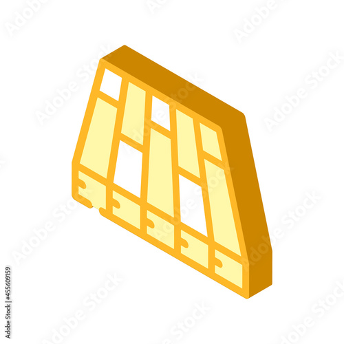batten floor isometric icon vector. batten floor sign. isolated symbol illustration