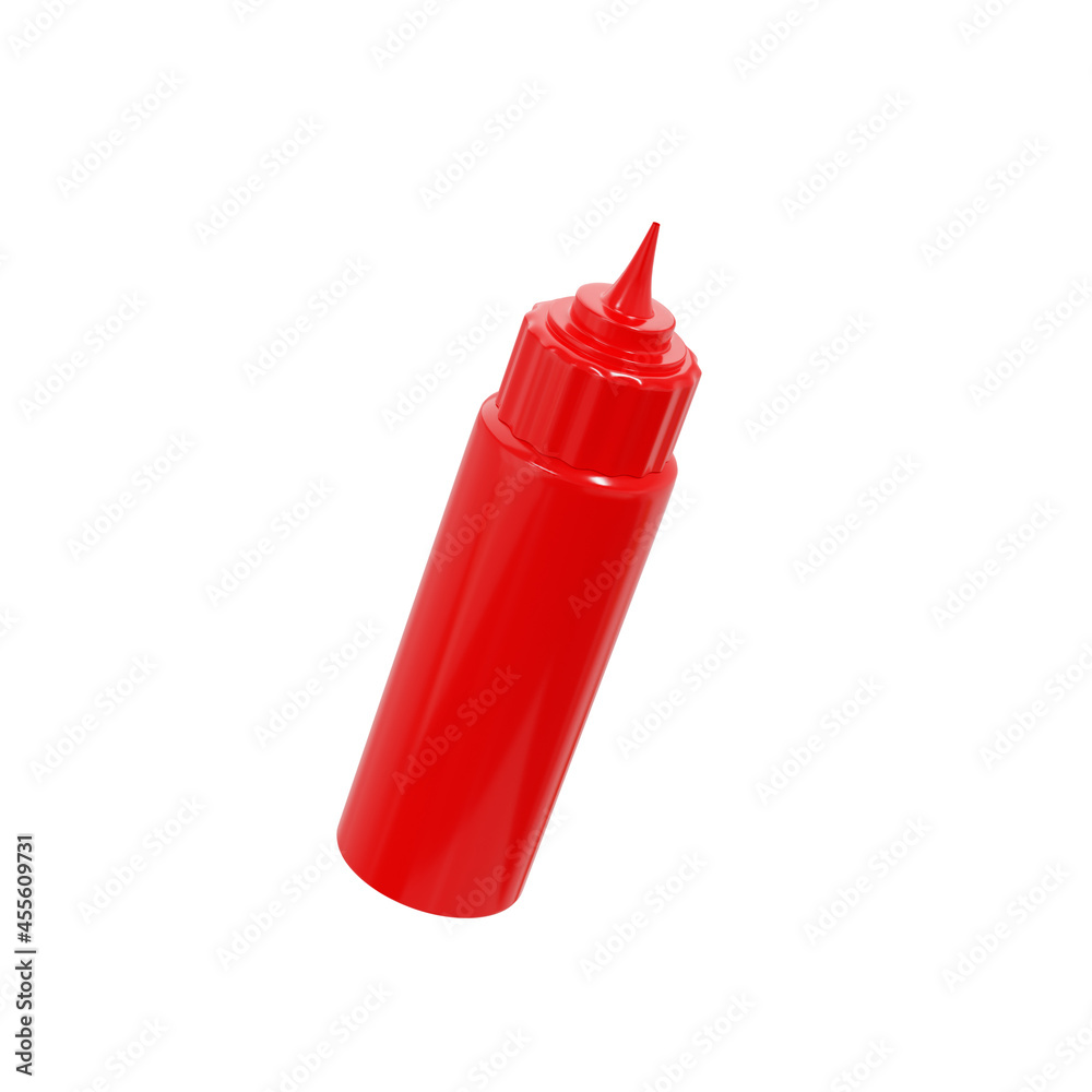 3d sauce bottle object render 3d sauce bottle object render