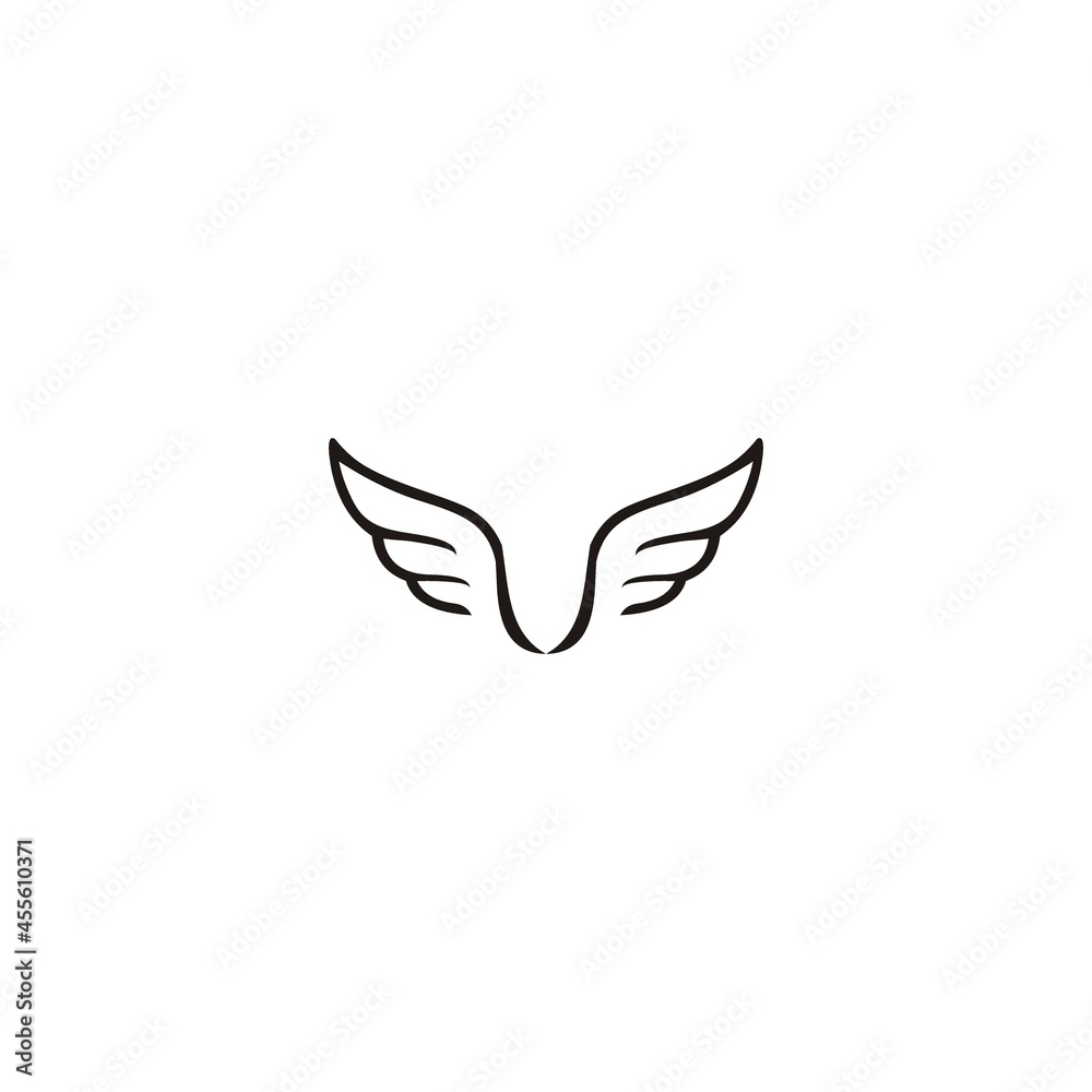 logo bird icon template vector design