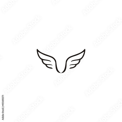 logo bird icon template vector design