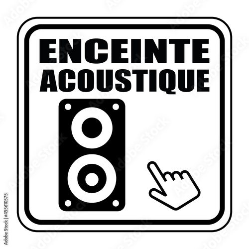 Logo enceinte acoustique.