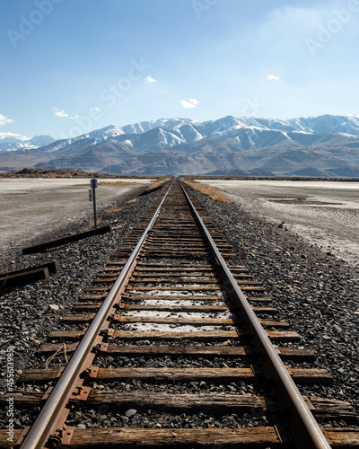 Train tracks to the mountains