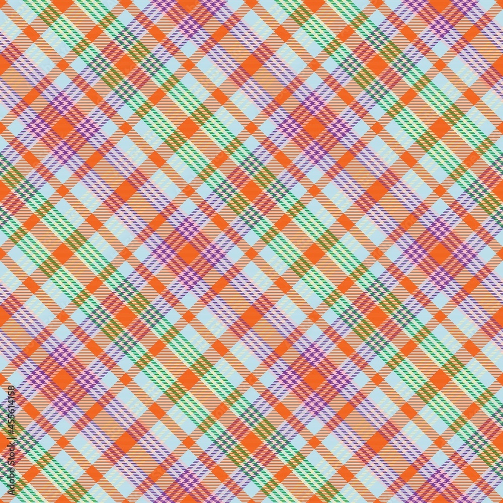 Rainbow Pastel Diagonal Plaid Tartan textured Seamless Pattern Design Rainbow Pastel Diagonal Plaid Tartan textured Seamless Pattern Design