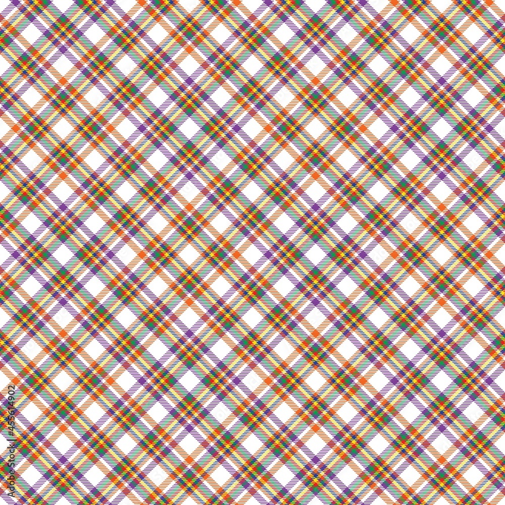 Rainbow Diagonal Plaid Tartan textured Seamless Pattern Design Rainbow Diagonal Plaid Tartan textured Seamless Pattern Design