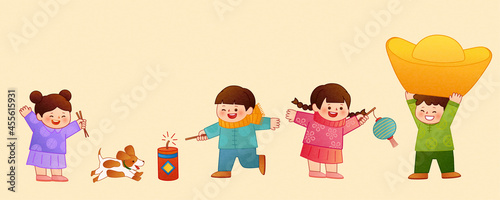 New Year's fun for Asian kids
