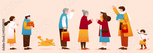Gift giving people for CNY
