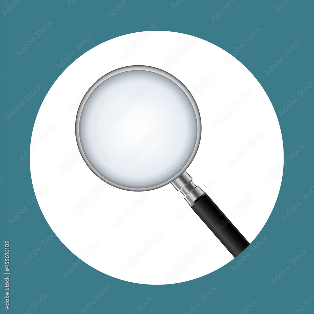 Magnifying glass, search icon. Business icon. Flat cartoon for business idea, web design. vector illustration Magnifying glass, search icon. Business icon. Flat cartoon for business idea, web design. vector illustration