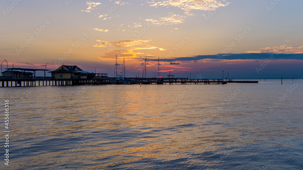 Fairhope pier at sunset 