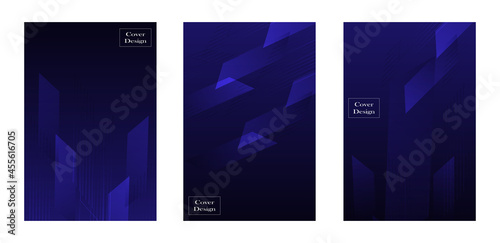 set of cover background vector