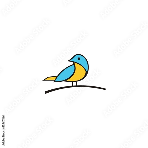 logo bird icon template vector design wings © GRAY