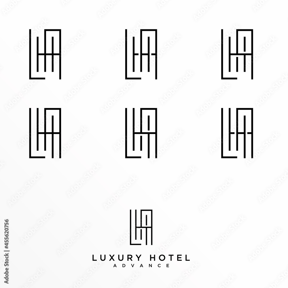 Letter or word LHA line font in Symmetrical image graphic icon logo design abstract concept vector stock. Can be used as a symbol related to initial. Letter or word LHA line font in Symmetrical image graphic icon logo design abstract concept vector stock. Can be used as a symbol related to initial.