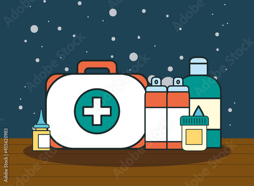 medical kit and medicaments