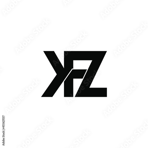 Free Download kfz initial letter monogram logo design - GFXLoad