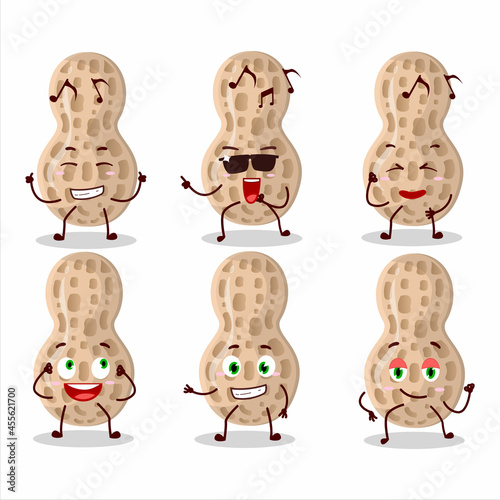 An image of peanut dancer cartoon character enjoying the music