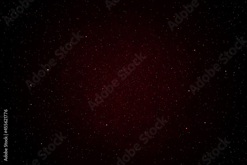 Red galaxy space background. 3D photo of starry night sky. 