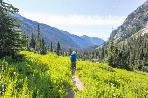 Hike in mountains