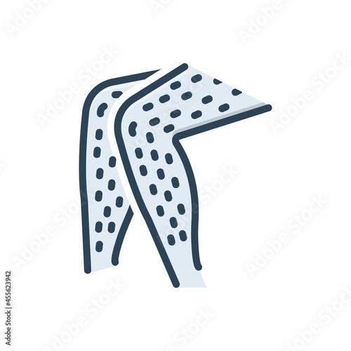 Color illustration icon for hairy