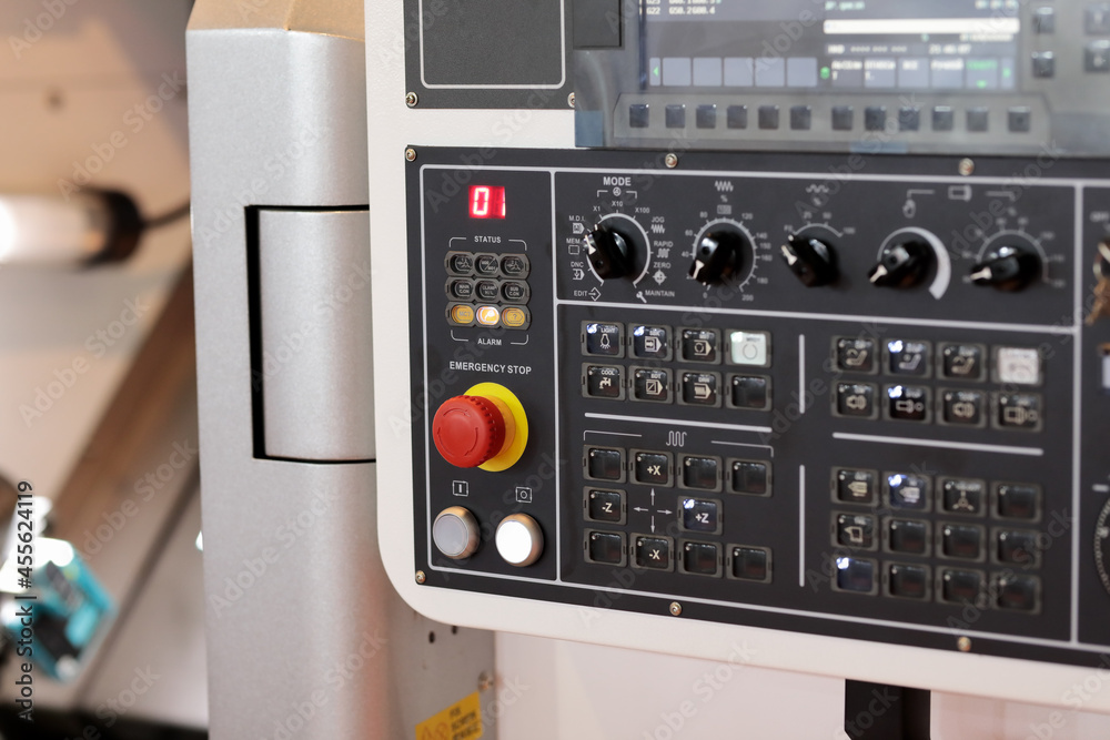 Fototapeta premium CNC control panel of machining center