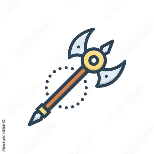 Color illustration icon for millennium