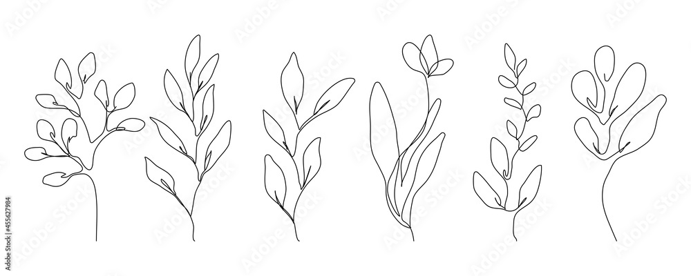 Vector Set of Hand Drawn Line Art Botanical Elements, Leaves, Flowers. Minimalist Trendy Contemporary Design Perfect for Wall Art, Prints, Social Media, Posters, Invitations, Branding Design. Vector Set of Hand Drawn Line Art Botanical Elements, Leaves, Flowers. Minimalist Trendy Contemporary Design Perfect for Wall Art, Prints, Social Media, Posters, Invitations, Branding Design.