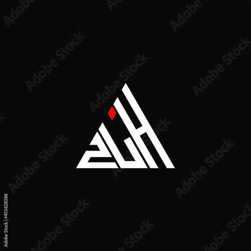 ZLH letter logo creative design. ZLH unique design
 photo