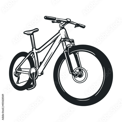 bicycle icon isolated on white background