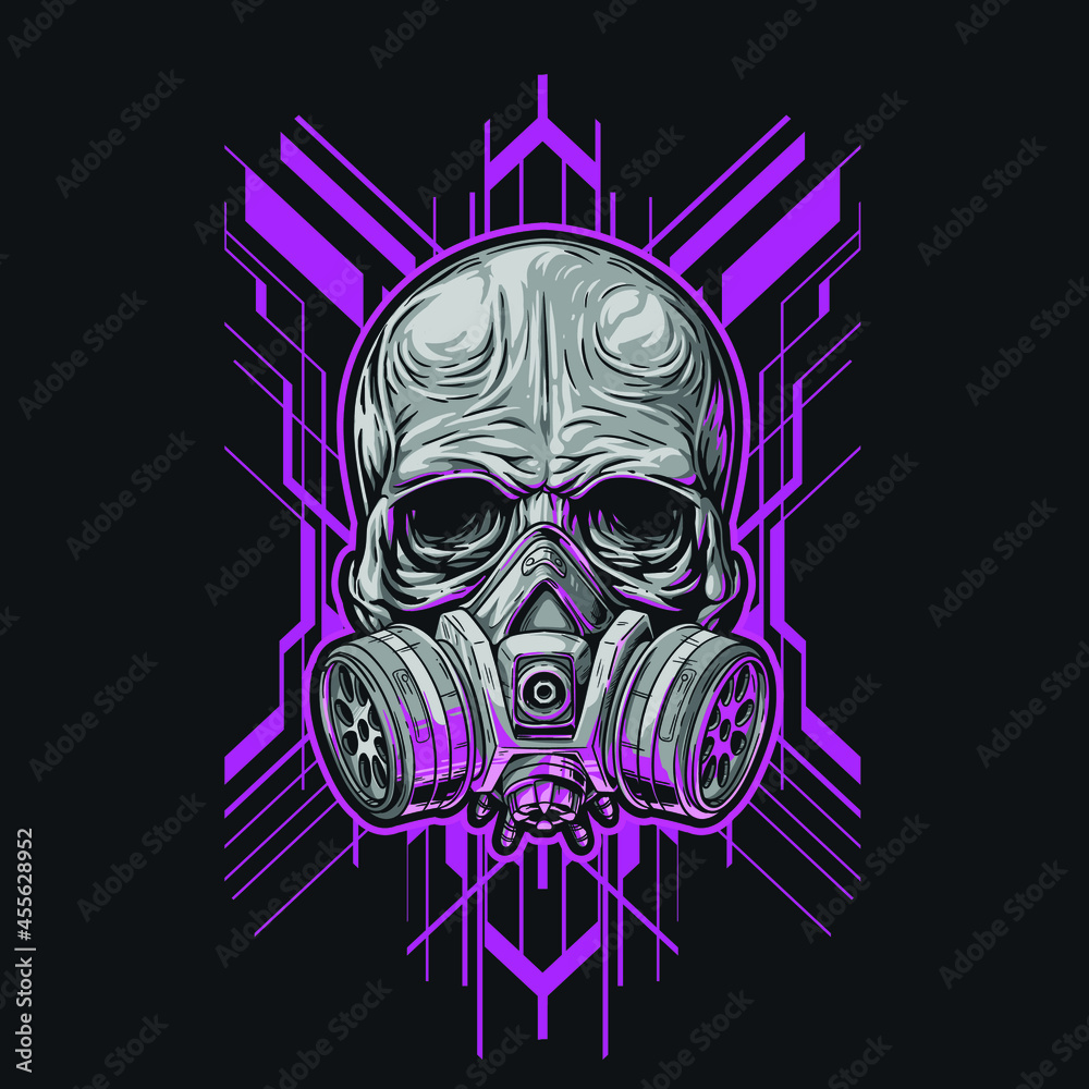 skull dark art vector illustration skull dark art vector illustration