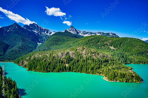 A view of Diablo Lake in the North Cascades National Park