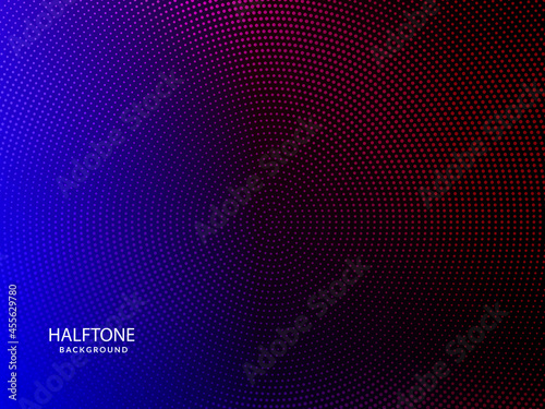 Abstract modern color gradient halftone pattern background